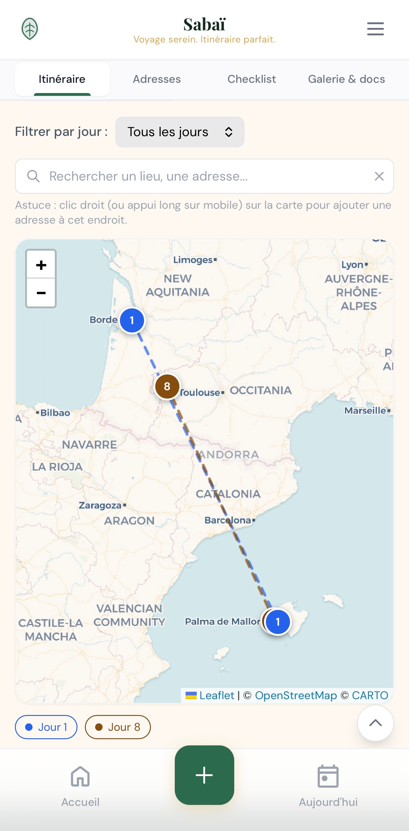 Carte interactive